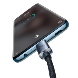 Laido laidas greitam įkrovimui ir duomenų perdavimui USB-C USB-C 100W 1,2m juodas