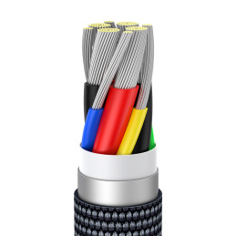 Laido laidas greitam įkrovimui ir duomenų perdavimui USB-C USB-C 100W 1,2m juodas