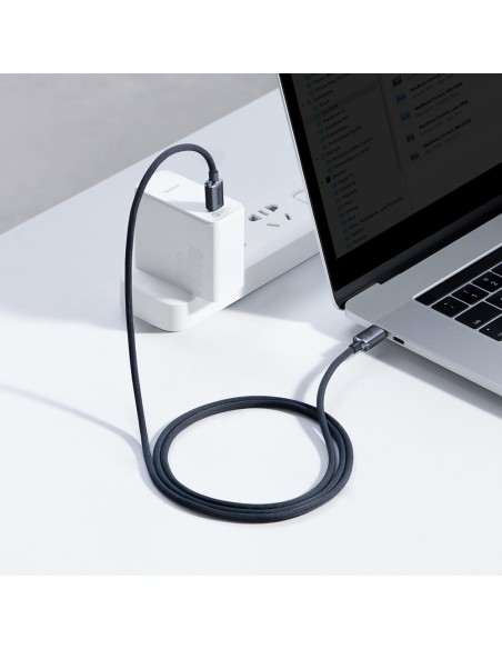 Laido laidas greitam įkrovimui ir duomenų perdavimui USB-C USB-C 100W 1,2m juodas Laido laidas greitam įkrovimui ir duomenų perdavimui USB-C USB-C 100W 1,2m juodas