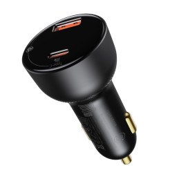 
Greitas, galingas USB/ USB-C automobilinis įkroviklis PPS QC PD 100W, juodas
