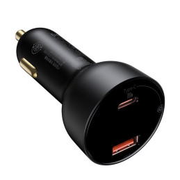 
Greitas, galingas USB/ USB-C automobilinis įkroviklis PPS QC PD 100W, juodas
