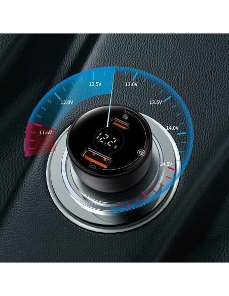 Greitas, galingas USB/ USB-C automobilinis įkroviklis PPS QC PD 100W, juodas
 
Greitas, galingas USB/ USB-C automobilinis įkroviklis PPS QC PD 100W, juodas