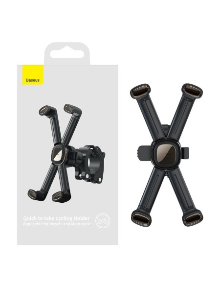 
Dviračio telefono laikiklis dviračiui, motoroleriui, motociklui, vairas, juodas
