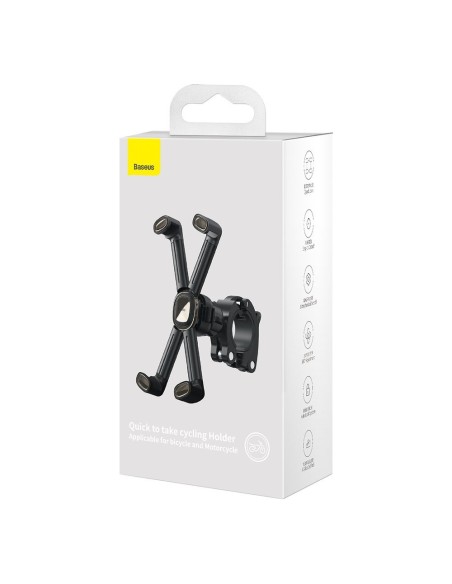 
Dviračio telefono laikiklis dviračiui, motoroleriui, motociklui, vairas, juodas
