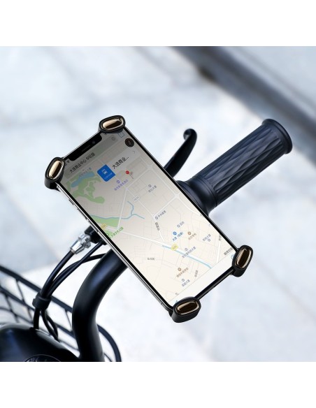 
Dviračio telefono laikiklis dviračiui, motoroleriui, motociklui, vairas, juodas
