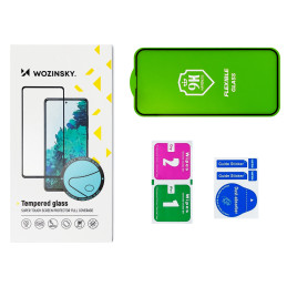 
Stiklo plėvelė grūdintas stiklas su rėmeliu, skirtas Samsung Galaxy A22 4G viso dangčio Flexi Nano Screen Black
