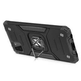 
Šarvuotas dėklo dangtelis + magnetinis laikiklis Samsung Galaxy A22 4G Ring Armor raudonas
