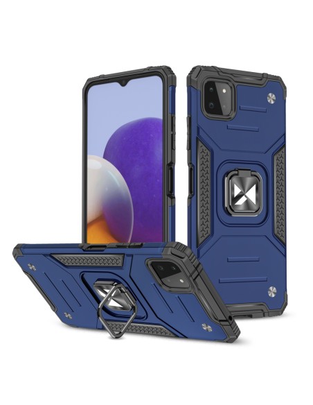 Šarvuotas korpuso dangtelis + magnetinis laikiklis Samsung Galaxy A22 4G Ring Armor mėlynai
 
Šarvuotas korpuso dangtelis + magnetinis laikiklis Samsung Galaxy A22 4G Ring Armor mėlynai