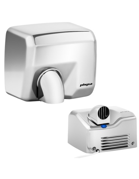 Automatinis sieninis rankų džiovintuvas 2000W sidabrinis Physa Vella sidabras Automatinis sieninis rankų džiovintuvas 2000W sidabrinis Physa Vella sidabras