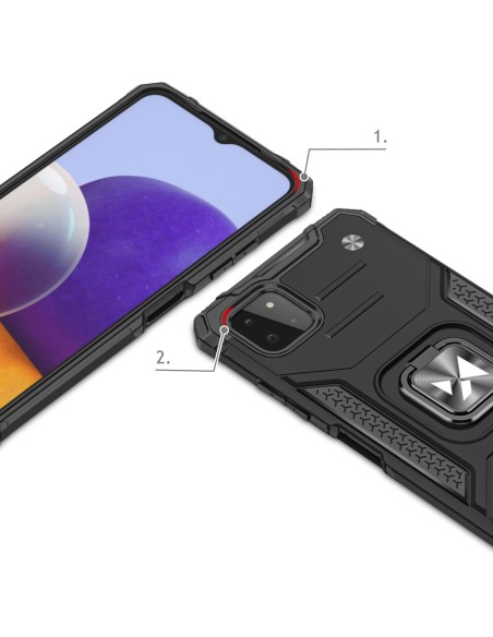 Šarvuotas dėklo dangtelis + magnetinis laikiklis Samsung Galaxy A22 4G Ring Armor juodas
 
Šarvuotas dėklo dangtelis + magnetinis laikiklis Samsung Galaxy A22 4G Ring Armor juodas