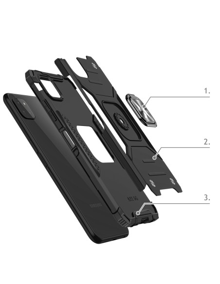 Šarvuotas dėklo dangtelis + magnetinis laikiklis Samsung Galaxy A22 4G Ring Armor juodas
 
Šarvuotas dėklo dangtelis + magnetinis laikiklis Samsung Galaxy A22 4G Ring Armor juodas