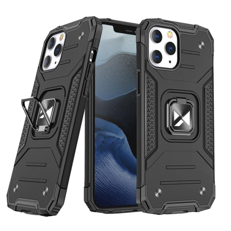 
Šarvuotas dėklo dangtelis + magnetinis laikiklis iPhone 13 Pro Max Ring Armor juodas
