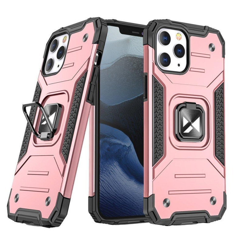 
Šarvuotas korpuso dangtelis + magnetinis laikiklis iPhone 13 mini Ring Armor rose
