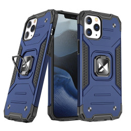 
Šarvuotas dėklas su dangteliu + magnetinis laikiklis iPhone 13 mini Ring Armor, mėlynas
