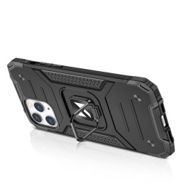 
Šarvuotas dėklas su dangteliu + magnetinis laikiklis iPhone 13 mini Ring Armor, mėlynas
