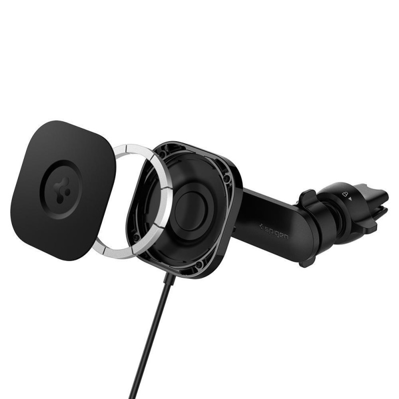 Magnetinis laikiklis su MagSafe 7,5W įkrovikliu oro išleidimo angai, juodas