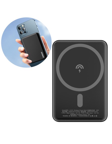 5000 mAh magnetinis maitinimo blokas su MagSafe indukciniu įkrovikliu, juodas
 
5000 mAh magnetinis maitinimo blokas su MagSafe indukciniu įkrovikliu, juodas