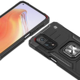 
Šarvuotas korpuso dangtelis + magnetinis laikiklis Mi Poco M4 Pro 5G / Redmi Note 11 5G Ring Armor juodas
