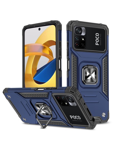 Šarvuotas korpuso dangtelis + magnetinis laikiklis Mi Poco M4 Pro 5G / Redmi Note 11 5G Ring Armor mėlynas
 
Šarvuotas korpuso dangtelis + magnetinis laikiklis Mi Poco M4 Pro 5G / Redmi Note 11 5G Ring Armor mėlynas