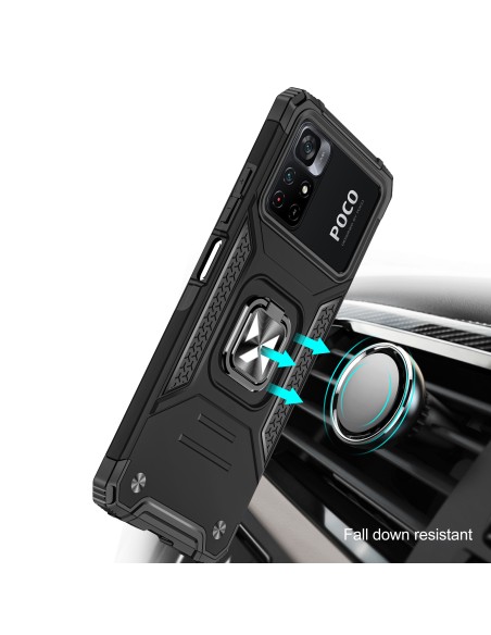 Šarvuotas korpuso dangtelis + magnetinis laikiklis Mi Poco M4 Pro 5G / Redmi Note 11 5G Ring Armor mėlynas
 
Šarvuotas korpuso dangtelis + magnetinis laikiklis Mi Poco M4 Pro 5G / Redmi Note 11 5G Ring Armor mėlynas