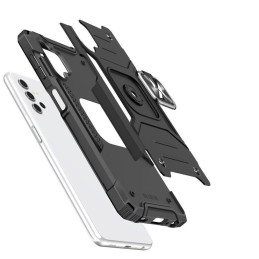 
Šarvuotas dėklo dangtelis + magnetinis laikiklis Samsung Galaxy A13 5G Ring Armor juodas
