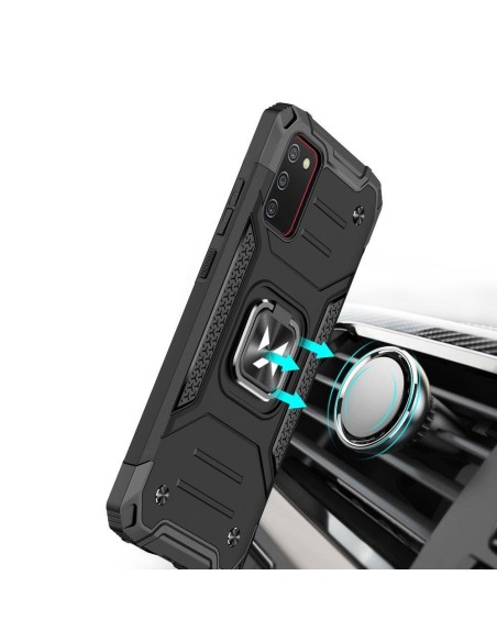 Šarvuotas dėklas su dangteliu + magnetinis laikiklis Samsung Galaxy A03s Ring Armor, juodas
 
Šarvuotas dėklas su dangteliu + magnetinis laikiklis Samsung Galaxy A03s Ring Armor, juodas