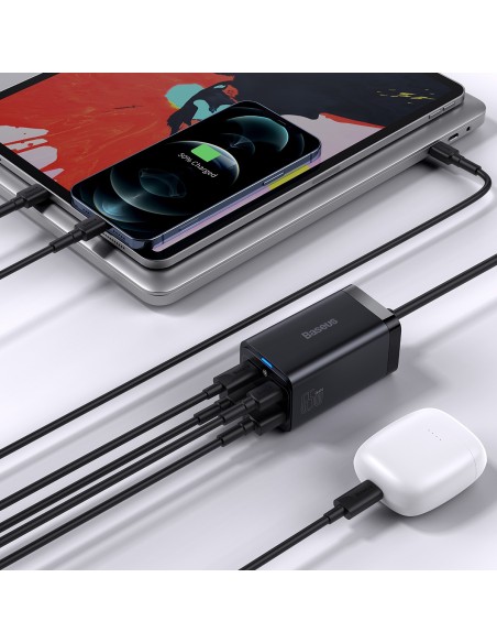 GaN3 Pro greitas įkroviklis 2x USB-C / 2x USB 65W PD QC + USB-C laidas 1m juodas
 
GaN3 Pro greitas įkroviklis 2x USB-C / 2x USB 65W PD QC + USB-C laidas 1m juodas