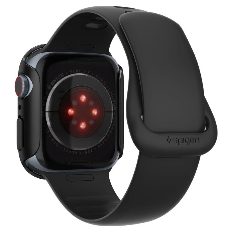 Apsauginis dėklas Apple Watch 7 / 8 45 mm Thin Fit juodas