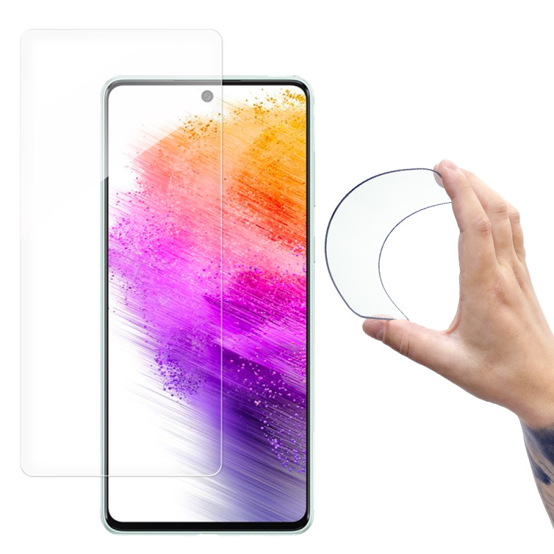 
Hibridinis lankstus stiklo plėvelės grūdintas stiklas, skirtas Samsung Galaxy A73 Nano Flexi
