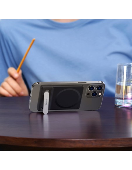 Telefono stovas sulankstomas su magnetiniu laikikliu juodas Telefono stovas sulankstomas su magnetiniu laikikliu juodas