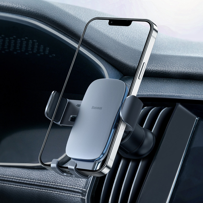 Gravity automobilinis telefono laikiklis Metal Age II orlaidei, tamsiai pilkas