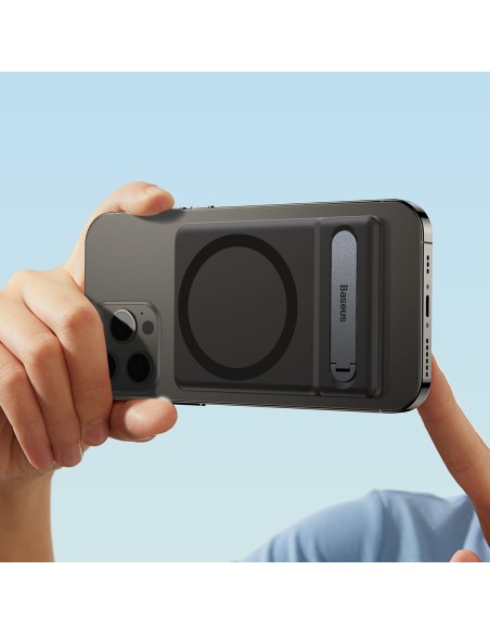 Telefono stovas sulankstomas su magnetiniu laikikliu juodas Telefono stovas sulankstomas su magnetiniu laikikliu juodas