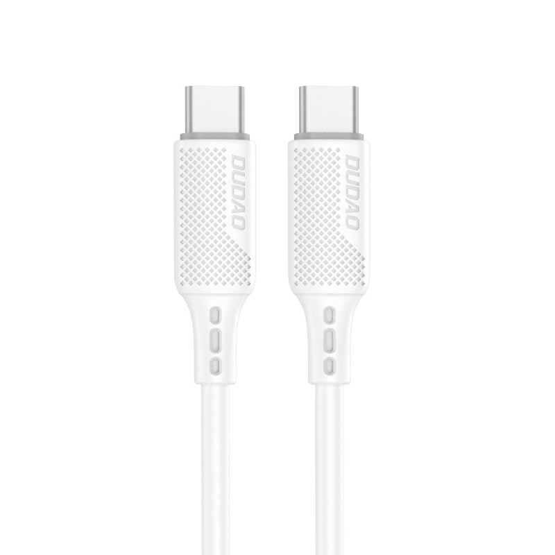 USB-C laidas įkrovimui ir duomenų perdavimui 100W PD 1m baltas