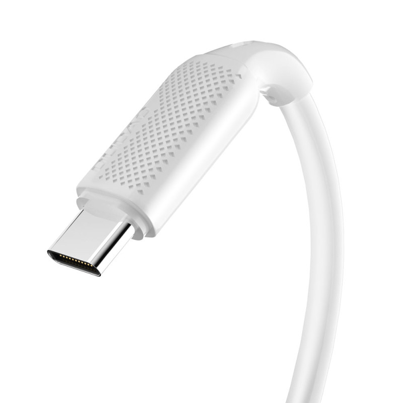 USB-C laidas įkrovimui ir duomenų perdavimui 100W PD 1m baltas