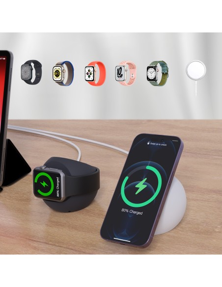 Laikiklis indukcinio įkroviklio telefono stovui MagSafe juodas
