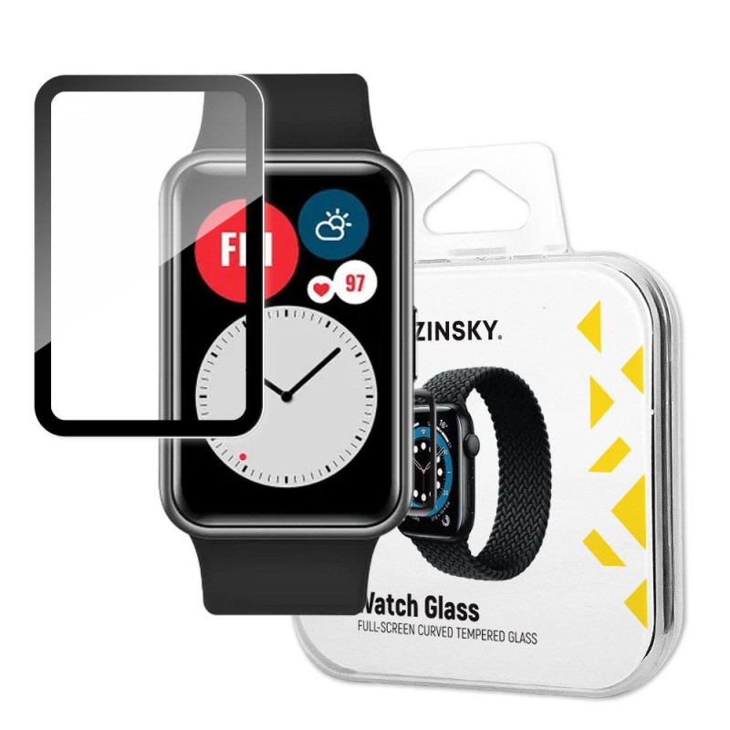 
Hibridinis apsauginis stiklas Huawei Watch Fit juodas
