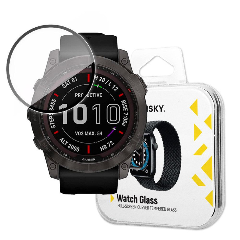 
Hibridinis apsauginis stiklas, skirtas Garmin Fenix 7X juodas

