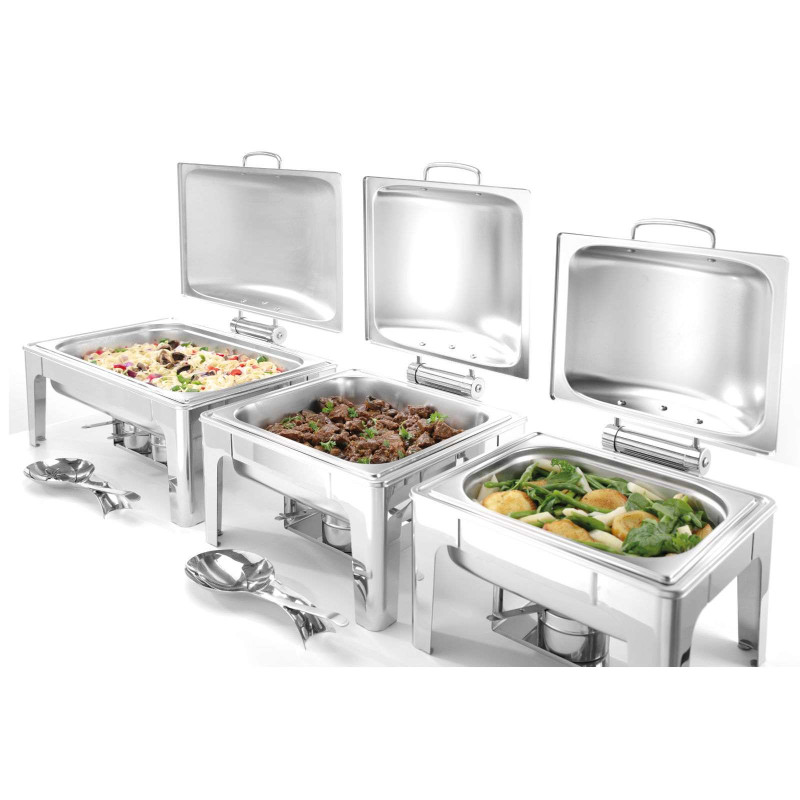 Maisto šildytuvas pasta žvakėms satininis plienas GN 1/2