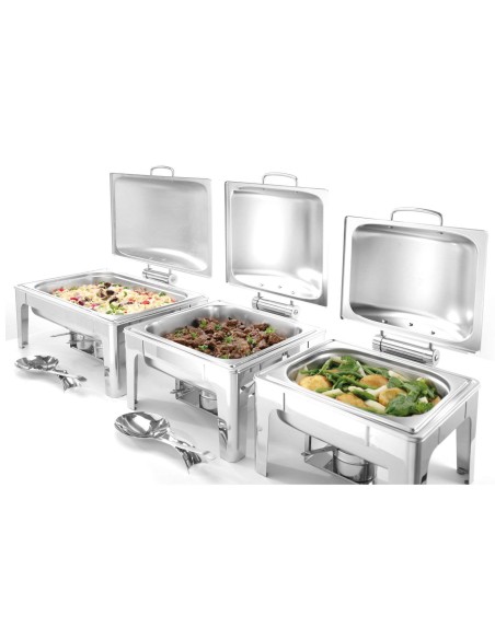 Maisto šildytuvas pasta žvakėms satininis plienas GN 1/2