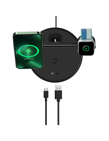 3in1 stovas indukcinis įkroviklis iPhone Apple Watch AirPods + USB-C laidas 1m juodas
 
3in1 stovas indukcinis įkroviklis iPhone Apple Watch AirPods + USB-C laidas 1m juodas