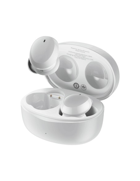 Belaidės ausinės TWS Bluetooth 5.2 vandeniui atsparios IP55 Bowie E2 baltos Belaidės ausinės TWS Bluetooth 5.2 vandeniui atsparios IP55 Bowie E2 baltos