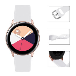 
Universalus silikoninis dirželis Silicone Strap TYS išmaniajam laikrodžiui, plotis 20mm, tamsiai mėlynas
