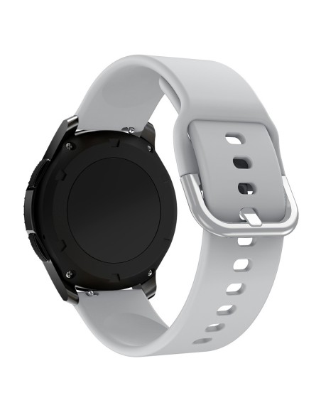 
Universalus silikoninis dirželis Silicone Strap TYS išmaniajam laikrodžiui, plotis 20mm, pilkas
