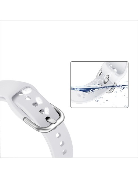
Universalus silikoninis dirželis Silicone Strap TYS išmaniajam laikrodžiui, plotis 20mm, pilkas
