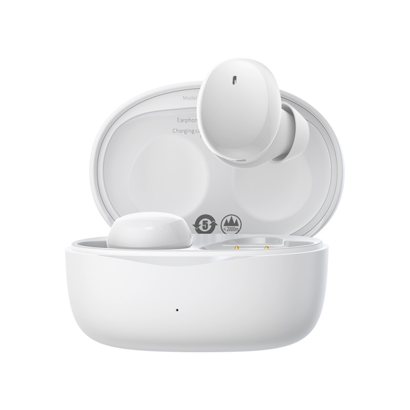 Belaidės ausinės TWS Bluetooth 5.2 vandeniui atsparios IP55 Bowie E2 baltos