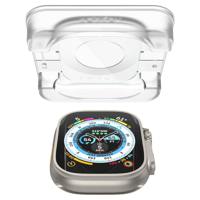 GlastR EZ Fit grūdintas stiklas Apple Watch Ultra 49mm RINKINYS iš 2 vnt.