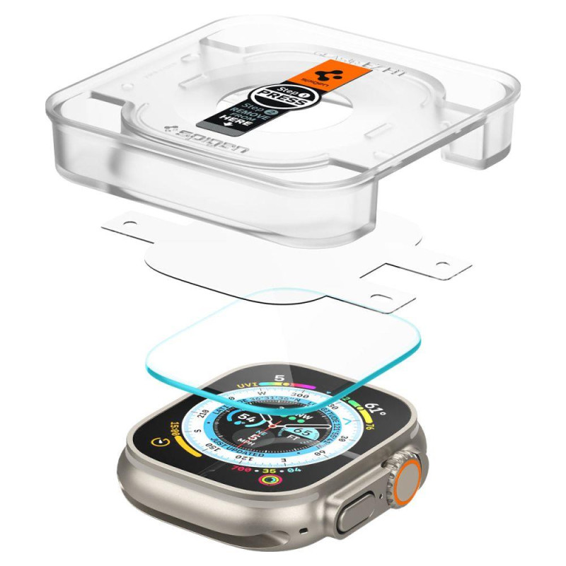 GlastR EZ Fit grūdintas stiklas Apple Watch Ultra 49mm RINKINYS iš 2 vnt.