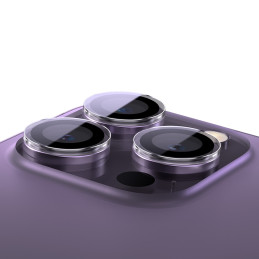 
Grūdintas apsauginis stiklas kamerai skirtas iPhone 14 Pro / 14 Pro Max + montavimo komplektas
