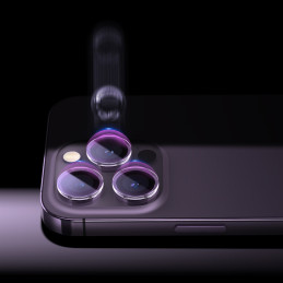
Grūdintas apsauginis stiklas kamerai skirtas iPhone 14 Pro / 14 Pro Max + montavimo komplektas
