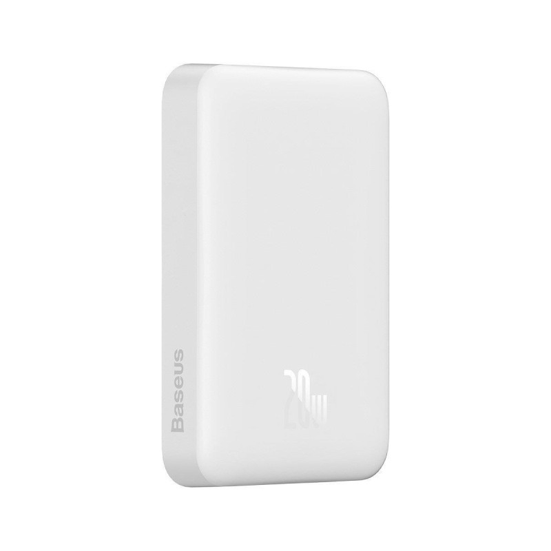 Mini maitinimo blokas 10000mAh su indukciniu įkrovimu MagSafe PD 20W balta